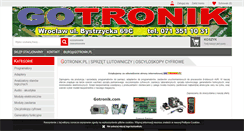 Desktop Screenshot of gotronik.pl