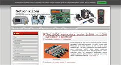Desktop Screenshot of gotronik.com