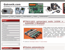 Tablet Screenshot of gotronik.com